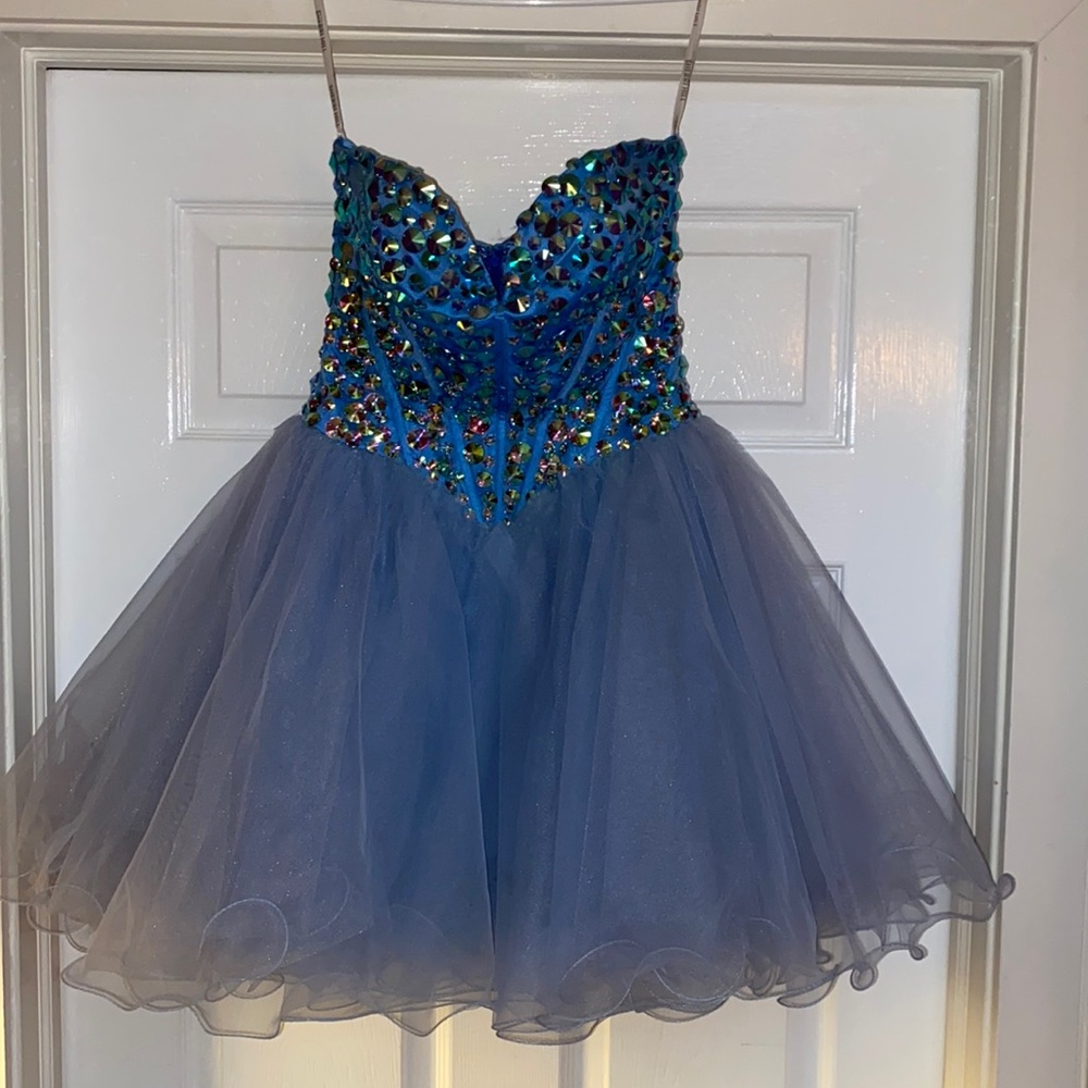Sherri Hill dress Worn for Sweet 16 once Small tear in the top layer see pic